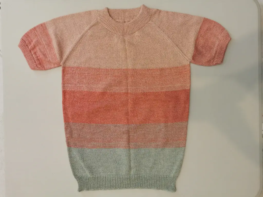 TOP TONY BL /LY 70%-30% 2/26 NM BABY LINEN COMBINACION PINK ORANGE GREE