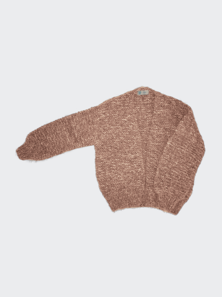 [002607] Cusco cardigan (Natural brown, S)